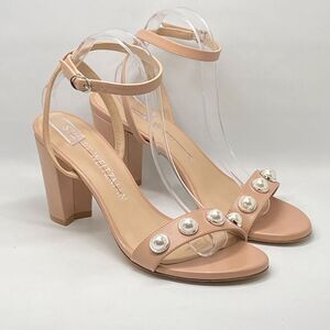 Stuart Weitzman Embellished Ankle Strap Sandals size 10